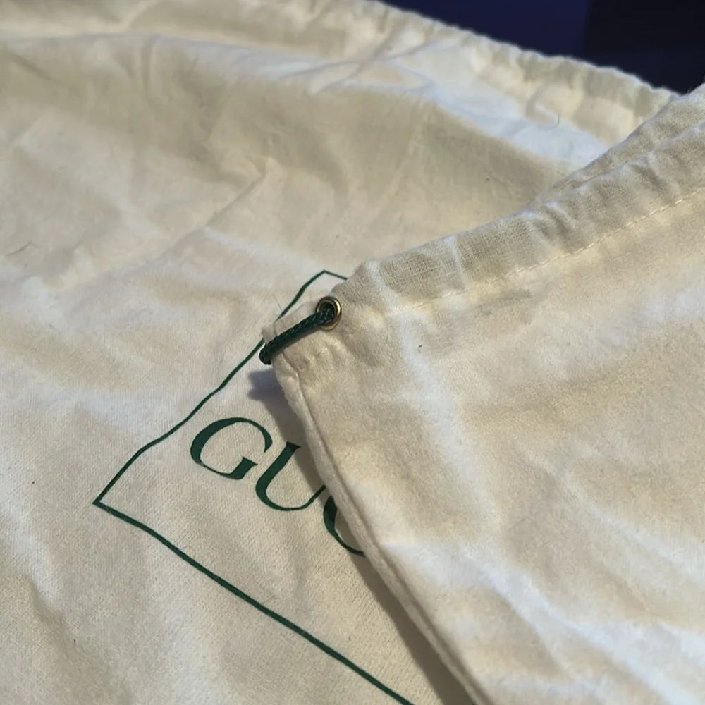 GUCCI Dust Bag - pull string - linen - 13” x 18”